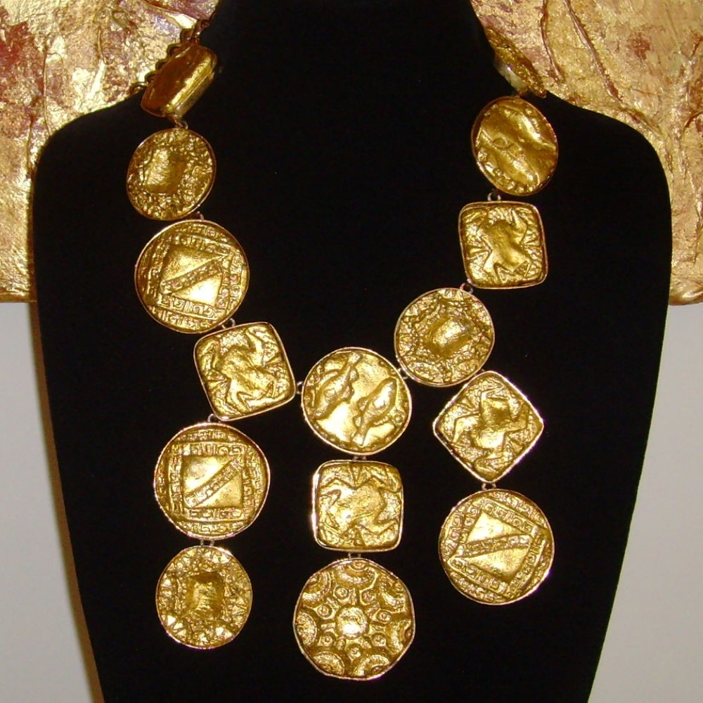 Kenneth J Lane (Kjl) Statement Bib Necklace - image 4